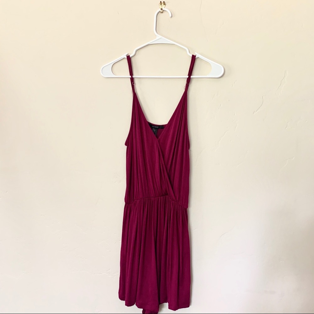 Wine-colored Romper